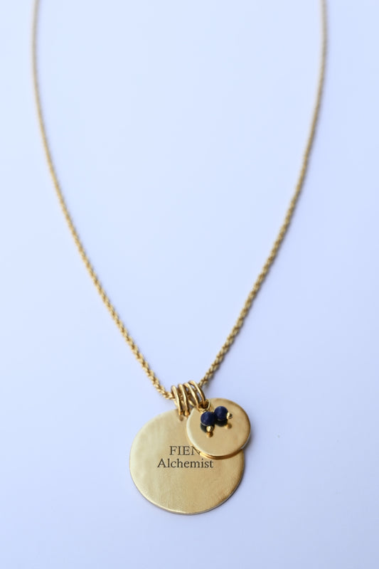 Double coin necklace | Gold