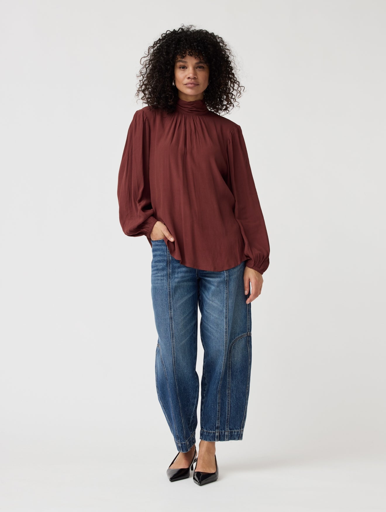 Pants Abbi | Mid-Blue-Vintage