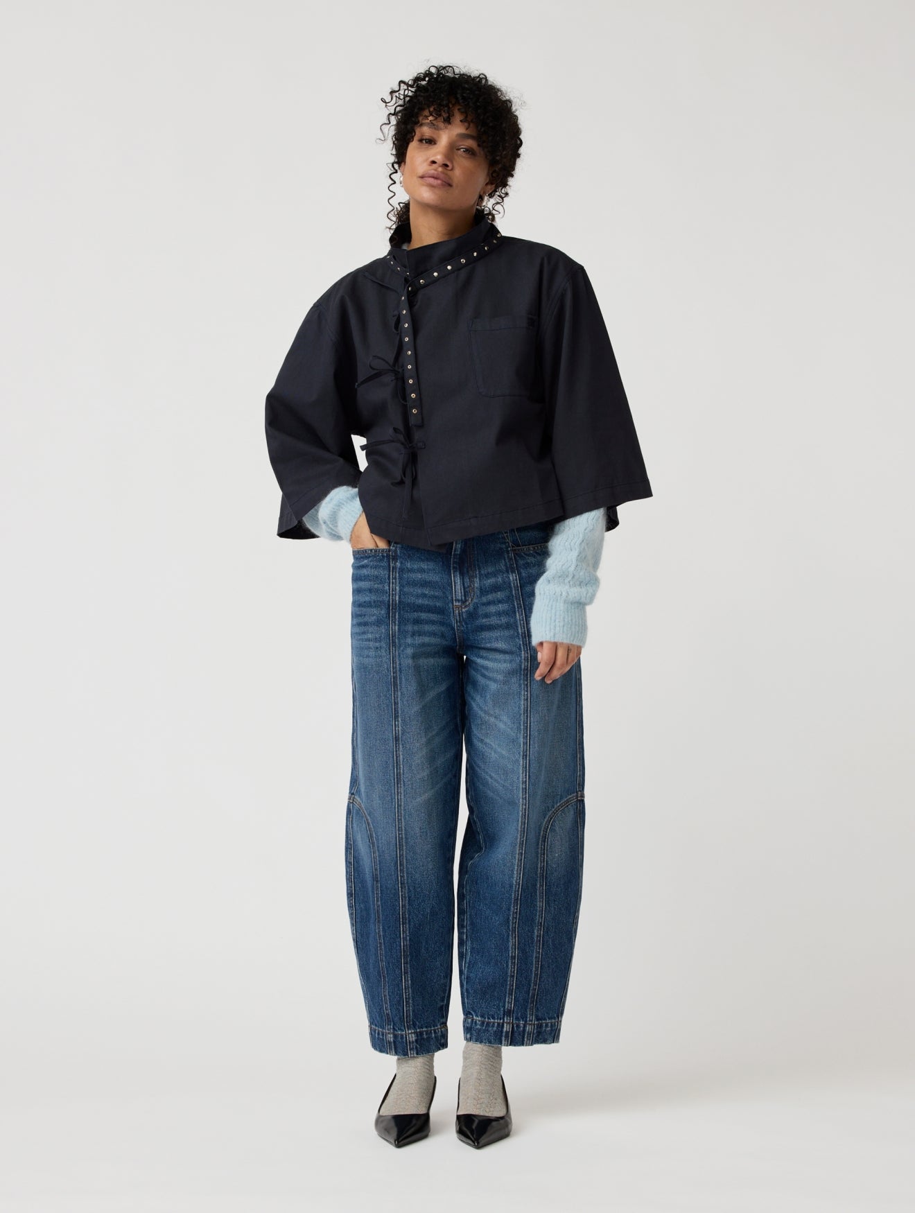 Pants Abbi | Mid-Blue-Vintage